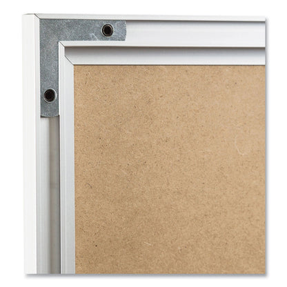 U Brands Magnetic Dry Erase Board with Aluminum Frame, 72 x 48, White Surface, Silver Frame