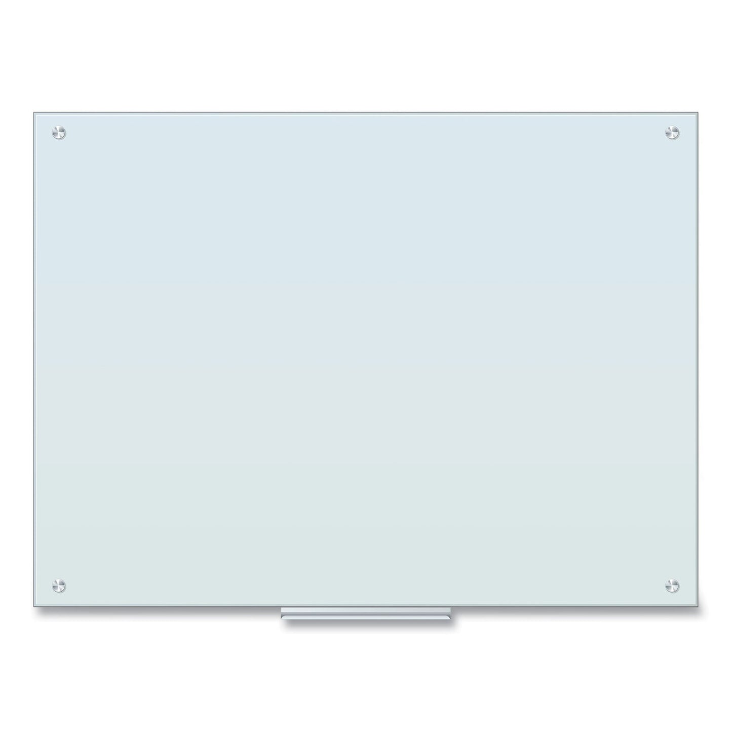 U Brands Glass Dry Erase Board, 48 x 36, White Surface