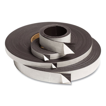 U Brands Magnetic Adhesive Tape Roll, 0.5" x 7 ft, Black