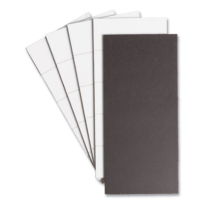 U Brands Dry Erase Magnetic Tape Strips, 2" x 0.88", White, 25/Pack