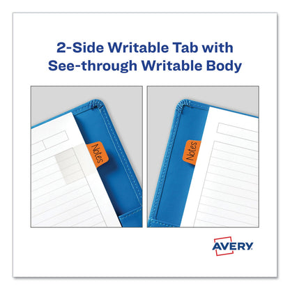 Avery Ultra Tabs Repositionable Tabs, Mini Tabs: 1" x 1.5", 1/5-Cut, Assorted Colors, 80/Pack
