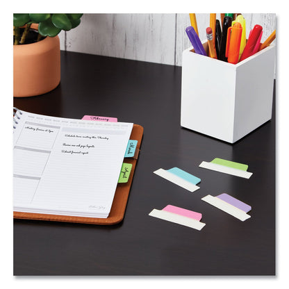 Avery Ultra Tabs Repositionable Tabs, Margin Tabs: 2.5" x 1", 1/5-Cut, Assorted Pastel Colors, 24/Pack