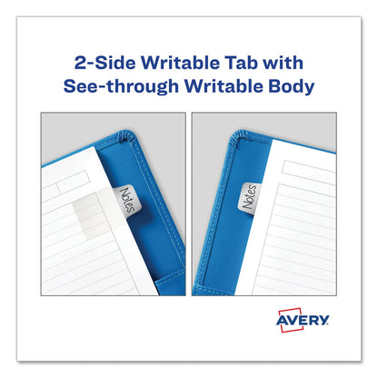 Avery Ultra Tabs Repositionable Tabs, Mini Tabs: 1" x 1.5", 1/5-Cut, Assorted Metallic Colors, 1" Wide, 40/Pack
