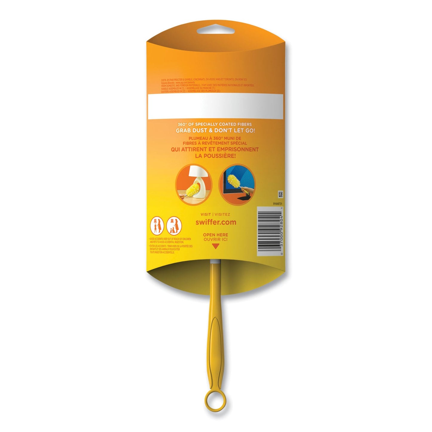 Swiffer Heavy Duty Dusters Starter Kit, 6" Handle with Two Disposable Dusters, 4 Kits/Carton