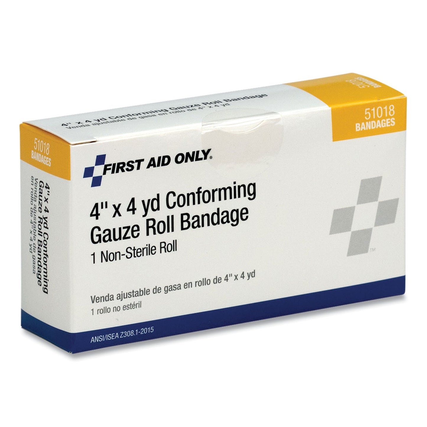 PhysiciansCare First Aid Conforming Gauze Bandage, Non-Sterile, 4" Wide