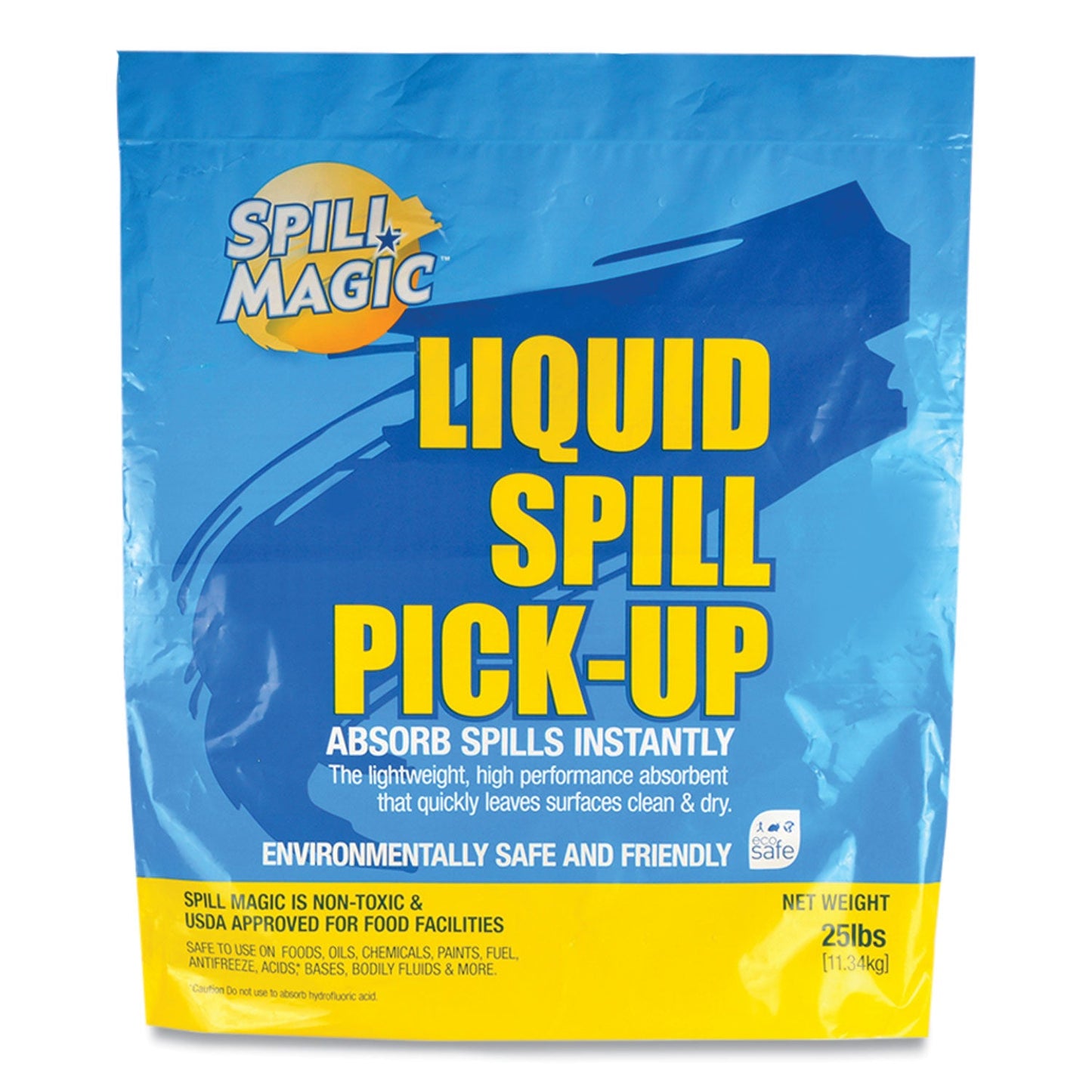 Spill Magic Sorbent, 33 qt, 25 lb Bag