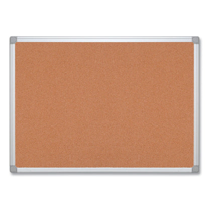 MasterVision Earth Cork Board, 36 x 48, Aluminum Frame