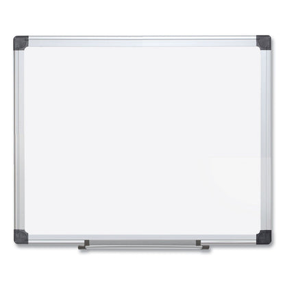 MasterVision Porcelain Value Dry Erase Board, 48 x 96, White, Aluminum Frame