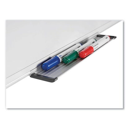 MasterVision Porcelain Value Dry Erase Board, 48 x 96, White, Aluminum Frame