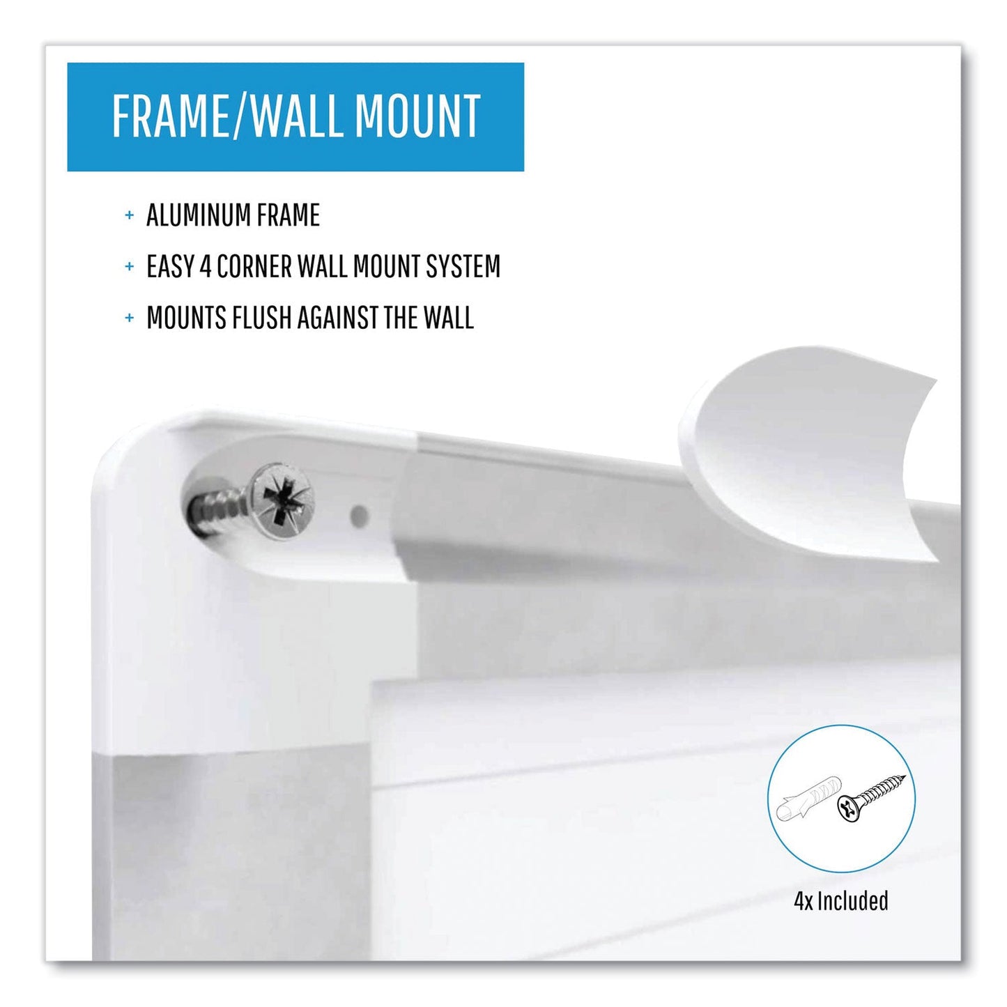 MasterVision Ruled Planning Board, 48 x 36, White/Silver