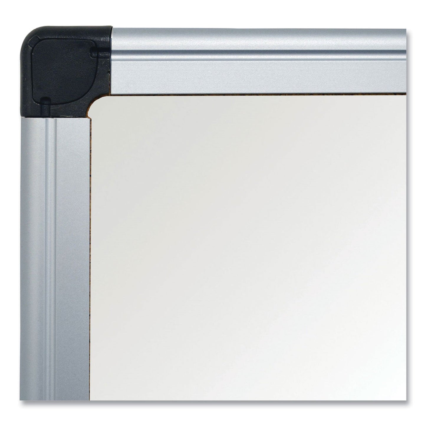 MasterVision Value Lacquered Steel Magnetic Dry Erase Board, 48 x 96, White, Aluminum Frame