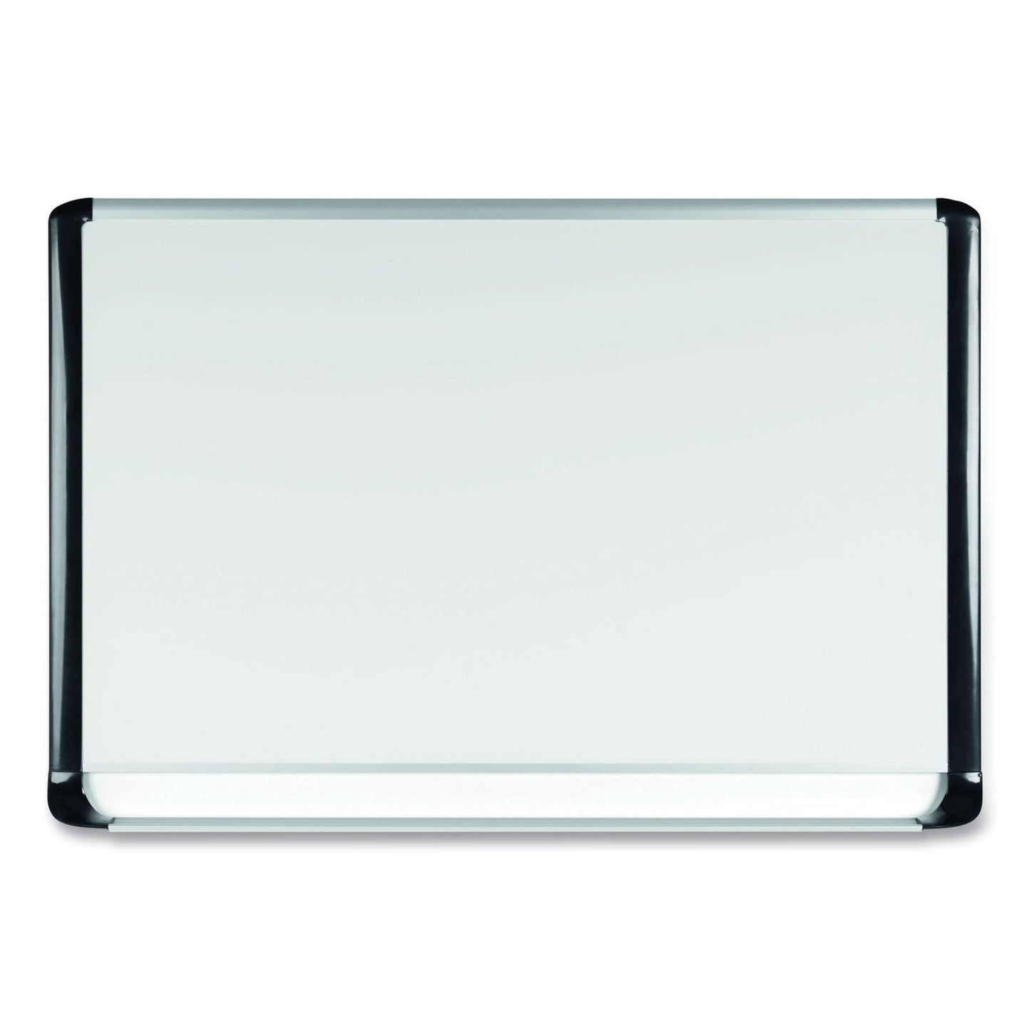 MasterVision Lacquered steel magnetic dry erase board, 24 x 36, Silver/Black