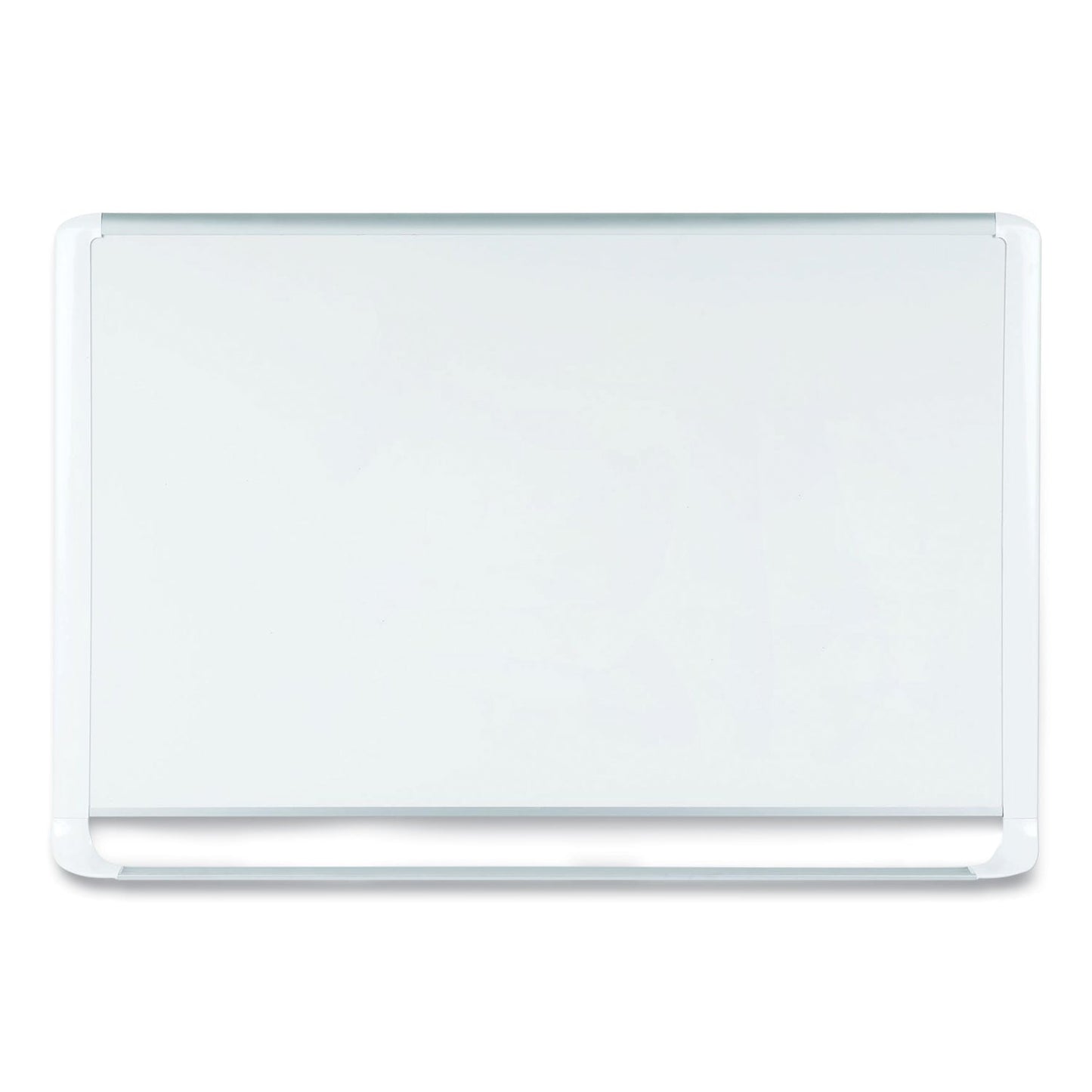 MasterVision Lacquered steel magnetic dry erase board, 24 x 36, Silver/White