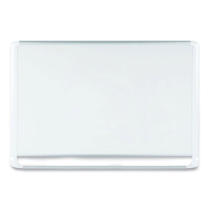 MasterVision Lacquered steel magnetic dry erase board, 24 x 36, Silver/White