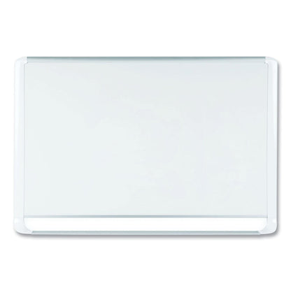 MasterVision Lacquered steel magnetic dry erase board, 36 x 48, Silver/White