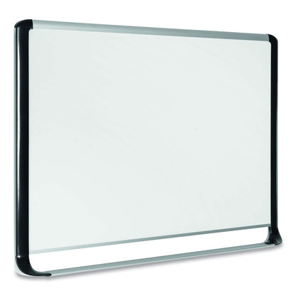 MasterVision Porcelain Magnetic Dry Erase Board, 48x96, White/Silver