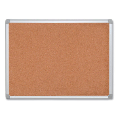 MasterVision Earth Cork Board, 18x24, Aluminum Frame