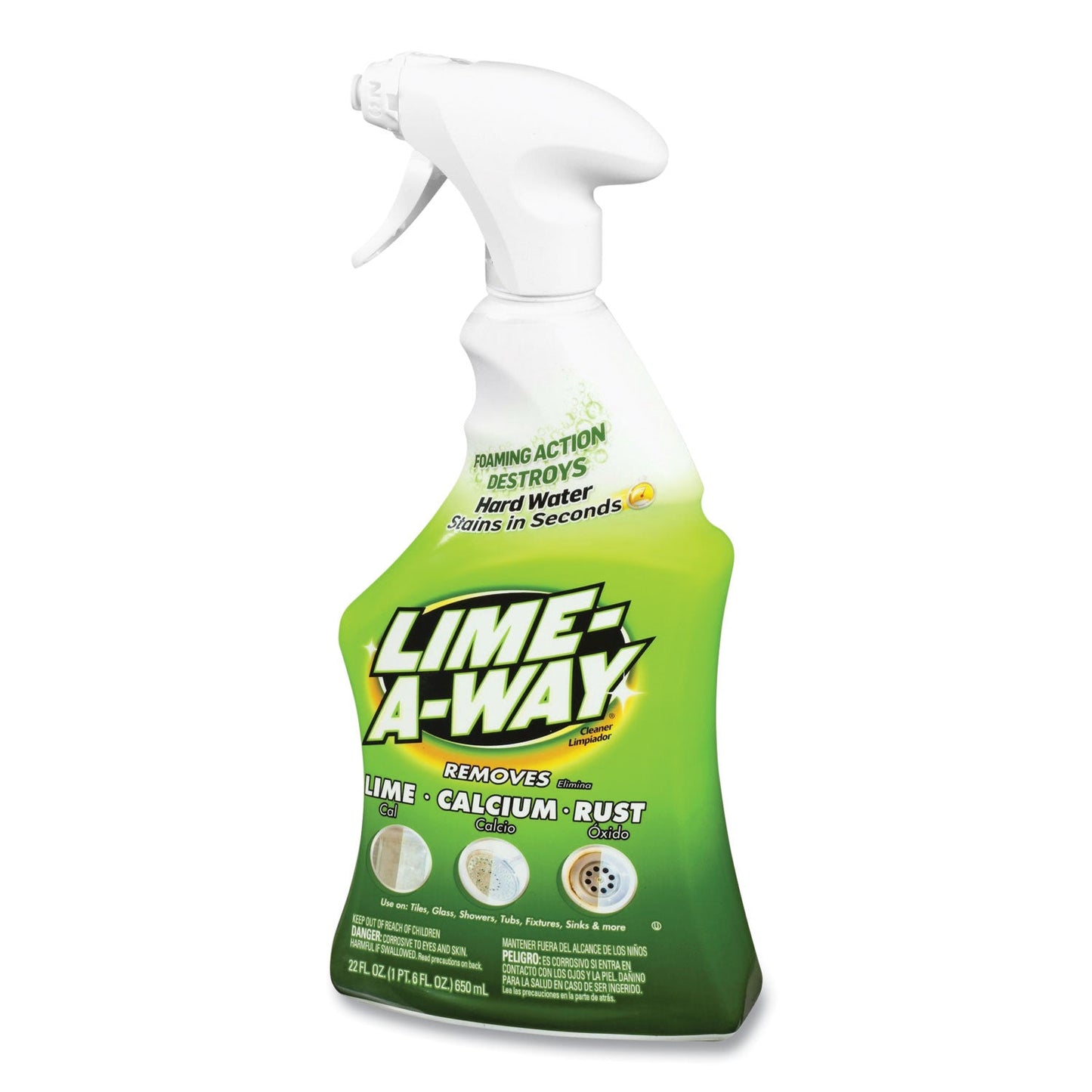 LIME-A-WAY Lime, Calcium and Rust Remover, 22 oz Spray Bottle