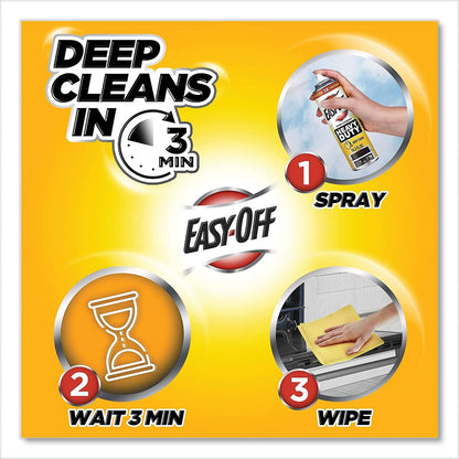 Professional EASY-OFF Oven and Grill Cleaner, 24 oz Aerosol, 6/Carton