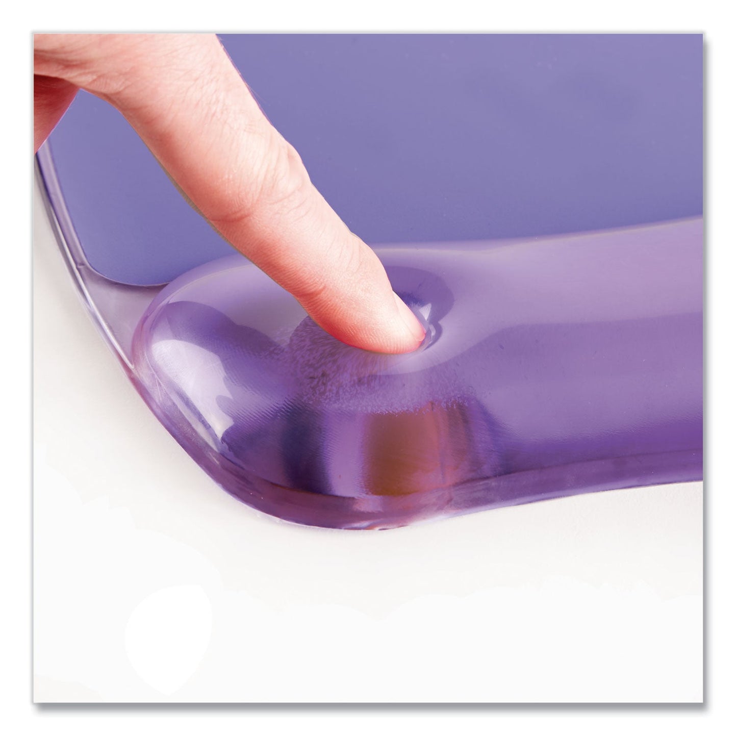Fellowes Gel Crystals Keyboard Wrist Rest, 18.5 x 2.25, Purple