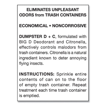 Big D Industries Dumpster D Plus C, Neutral, 25 lb Bucket