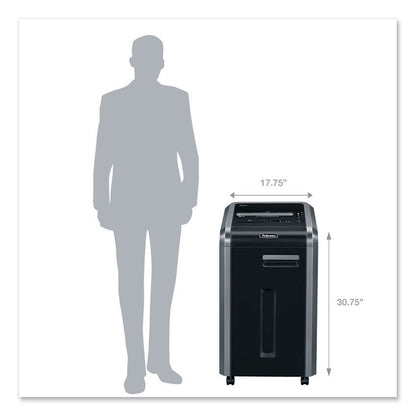 Fellowes Powershred 225Mi 100% Jam Proof Micro-Cut Shredder, 16 Manual Sheet Capacity