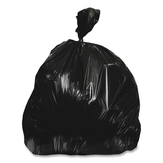 Heritage Linear Low-Density Can Liners, 33 gal, 0.9 mil, 33 x 39, Black, 150/Carton