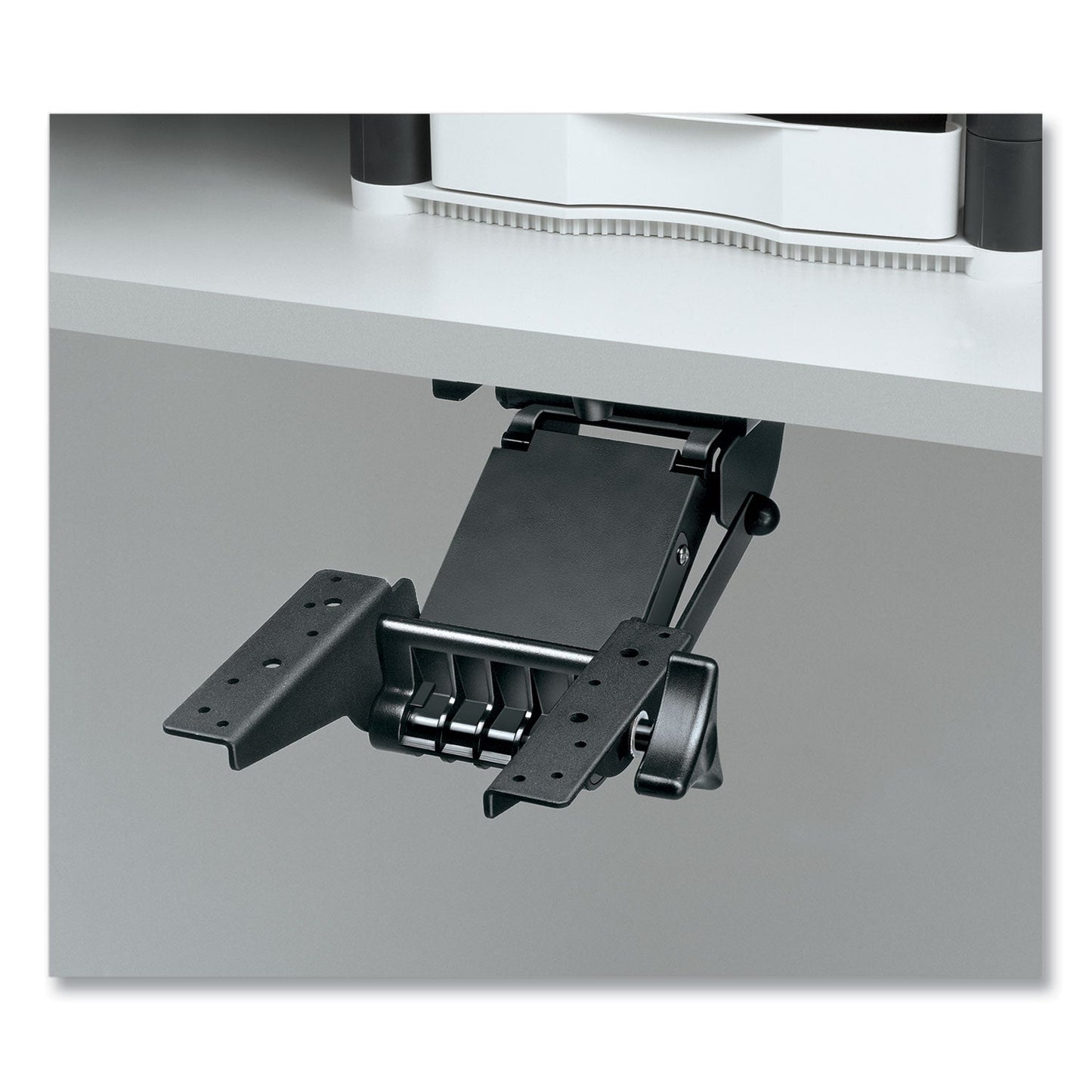 Fellowes Adjustable Standard Keyboard Platform, 20.25w x 11.13d, Graphite/Black