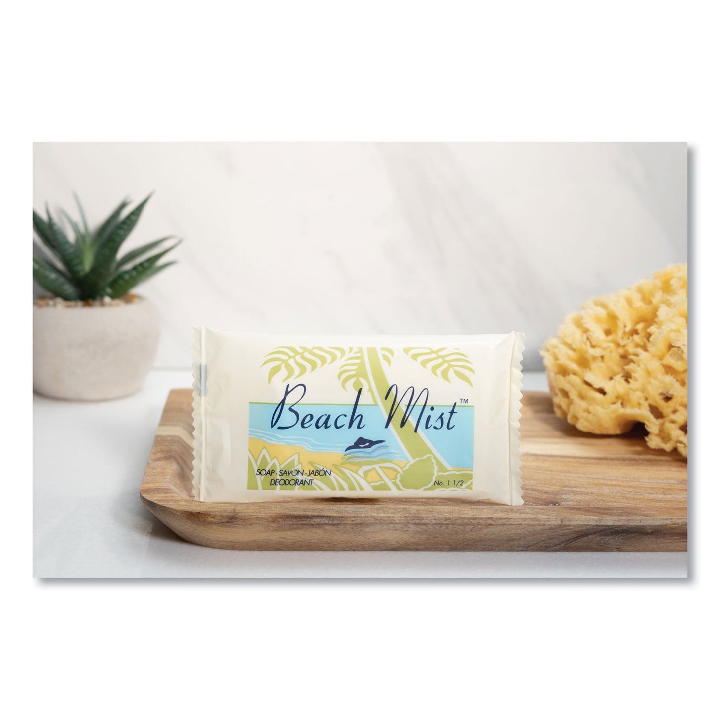 Beach Mist Face and Body Soap, Beach Mist Fragrance, # 1 1/2 Bar, 500/Carton