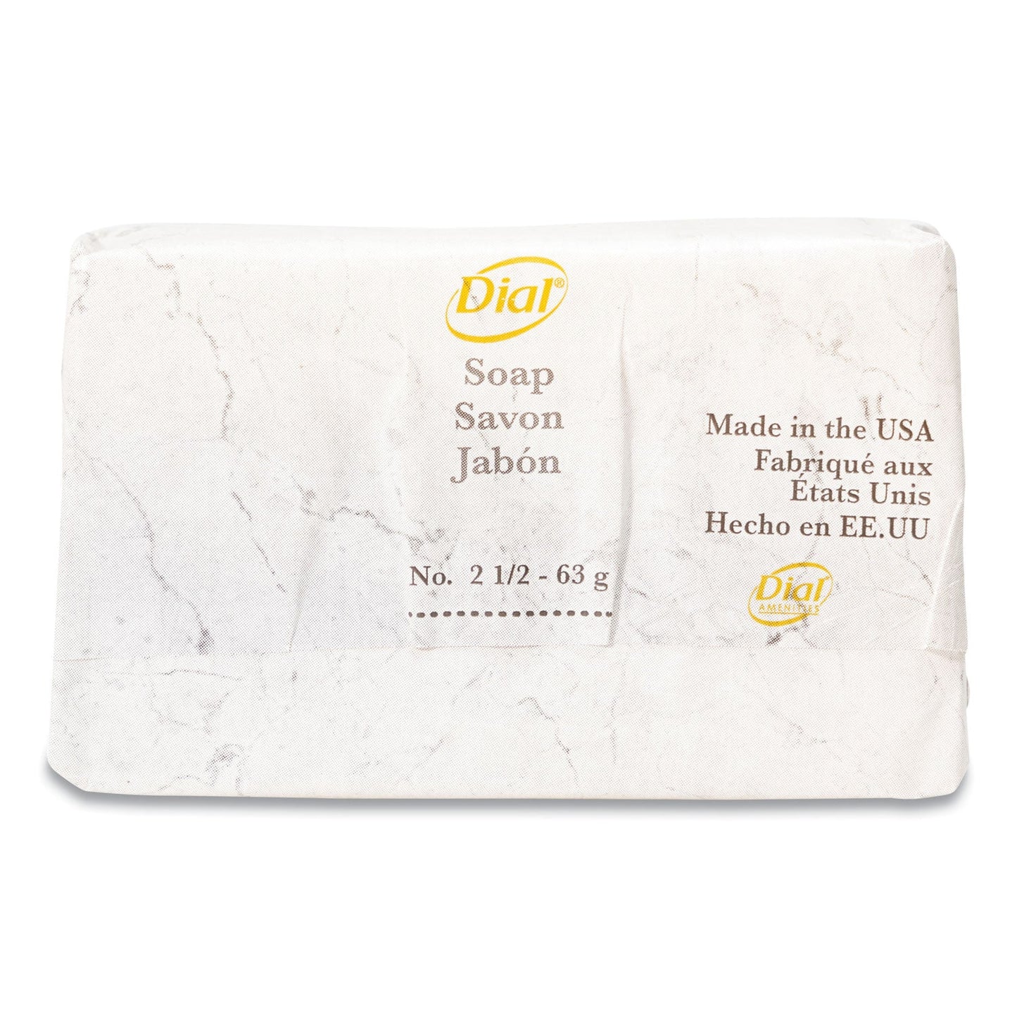 Dial Amenities Deodorant Soap, Pleasant Scent, # 3 Individually Wrapped Bar, 200/Carton