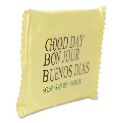 Good Day Amenity Bar Soap, Pleasant Scent, # 1 1/2 Individually Wrapped Bar, 500/Carton