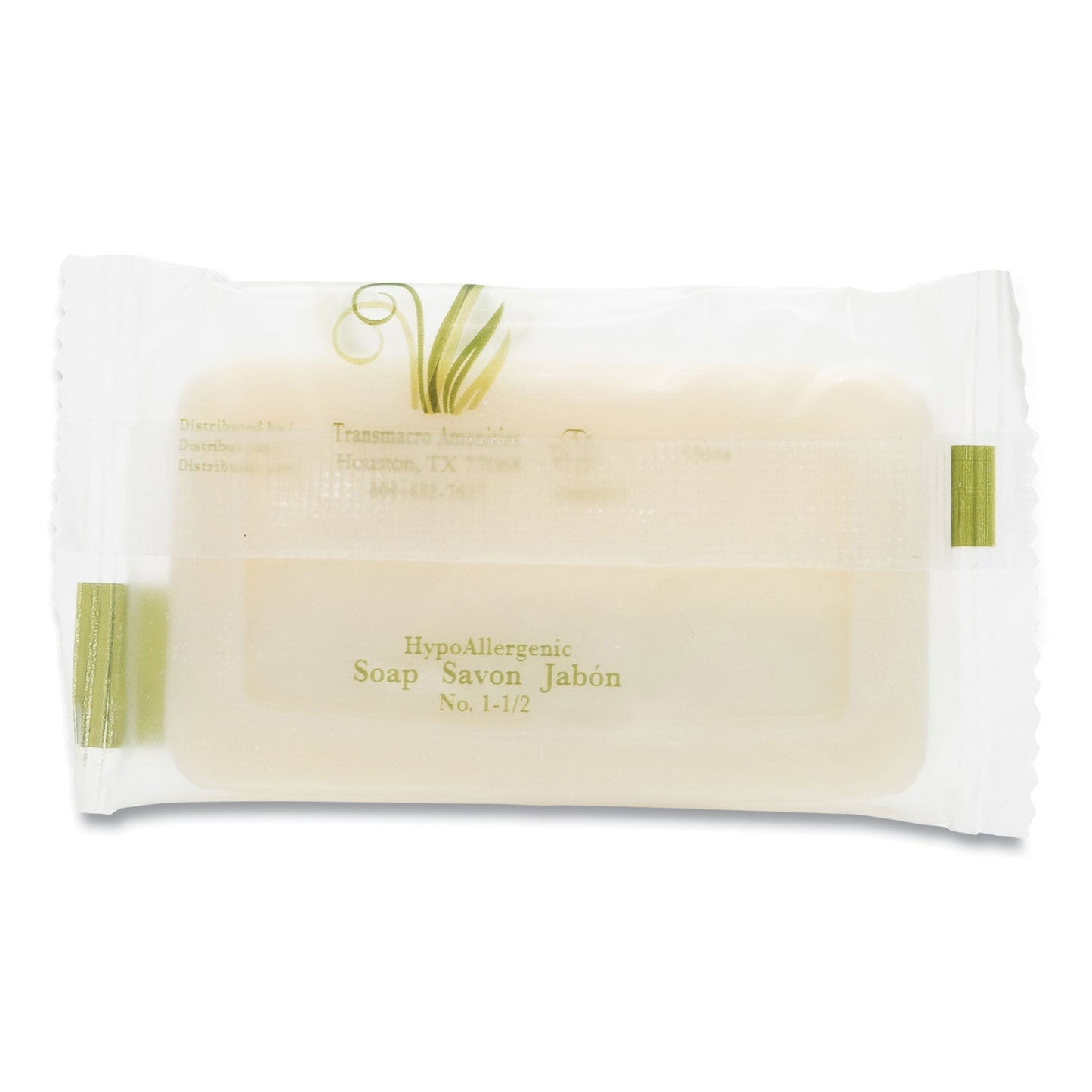 Pure & Natural Body and Facial Soap, Fresh Scent, # 1 1/2 Flow Wrap Bar, 500/Carton