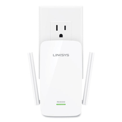 LINKSYS AC750 BOOST Wi-Fi Extender, 1 Port, Dual-Band 2.4 GHz/5 GHz