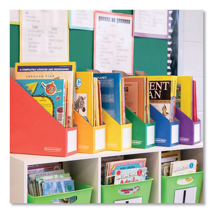 Bankers Box Extra-Wide Cardboard Magazine File, 4.25 x 11.38 x 12.88, Assorted, 6/Pack