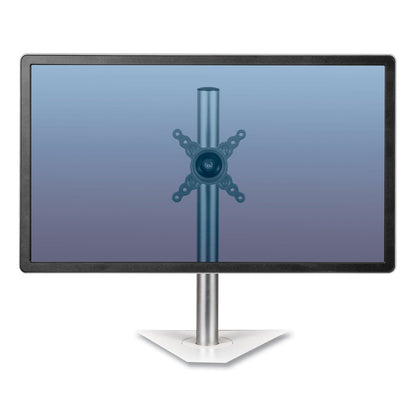 Fellowes Lotus Single Monitor Arm Kit, For 26" Monitors, 180 Degree Rotation, 180 Degree Pan, Silver, Supports 17 lb