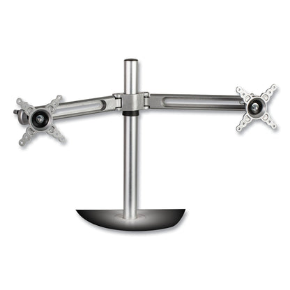 Fellowes Lotus Dual Monitor Arm Kit, For 26" Monitors, Silver, Supports 13 lb