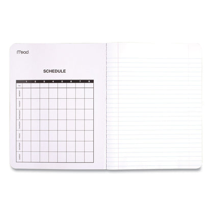 Mead Composition Book, Wide/Legal Rule, Black Cover, 9.75 x 7.5, 100 Sheets