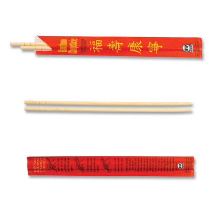 AmerCareRoyal ChoPolystyreneticks, Bamboo, 9", Natural, 1000/Carton