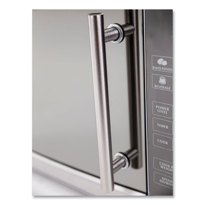 Avanti 1.1 Cubic Foot Capacity Stainless Steel Touch Microwave Oven, 1,000 Watts
