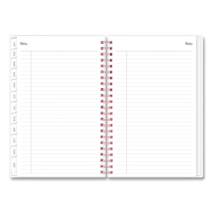 Blue Sky Joselyn Weekly/Monthly Planner, Joselyn Floral Artwork, 8 x 5, Pink/Peach/Black Cover, 12-Month (Jan to Dec): 2023