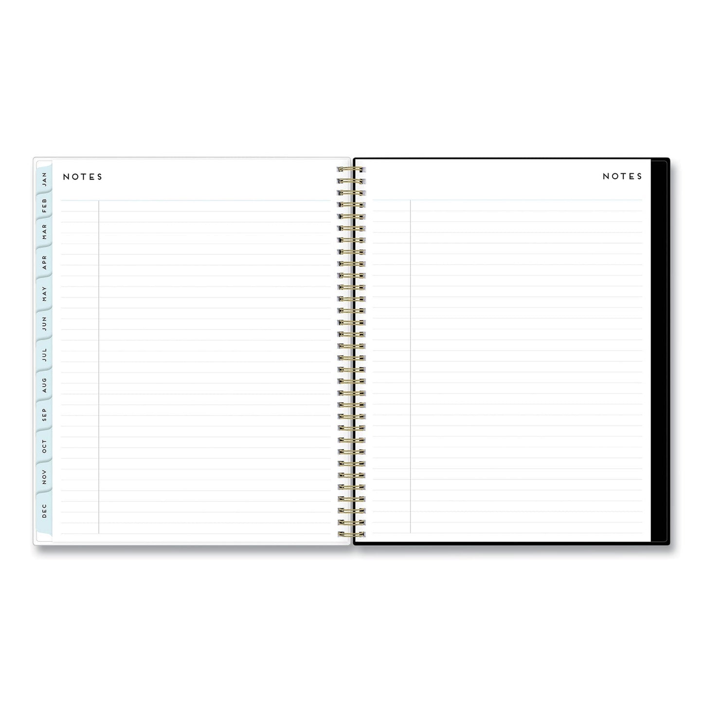 Blue Sky Baccara Dark Create-Your-Own Cover Weekly/Monthly Planner, Floral, 11 x 8.5, Gray/Black/Gold Cover, 12-Month (Jan-Dec): 2023