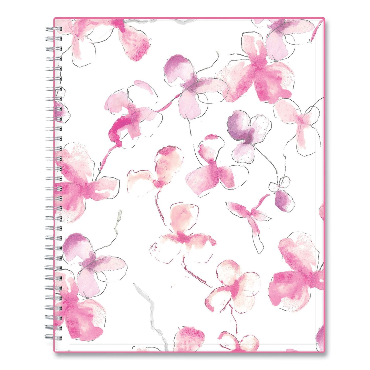 Blue Sky Breast Cancer Awareness Create-Your-Own Cover Weekly/Monthly Planner, Orchid Artwork, 11 x 8.5, 12-Month (Jan-Dec): 2023