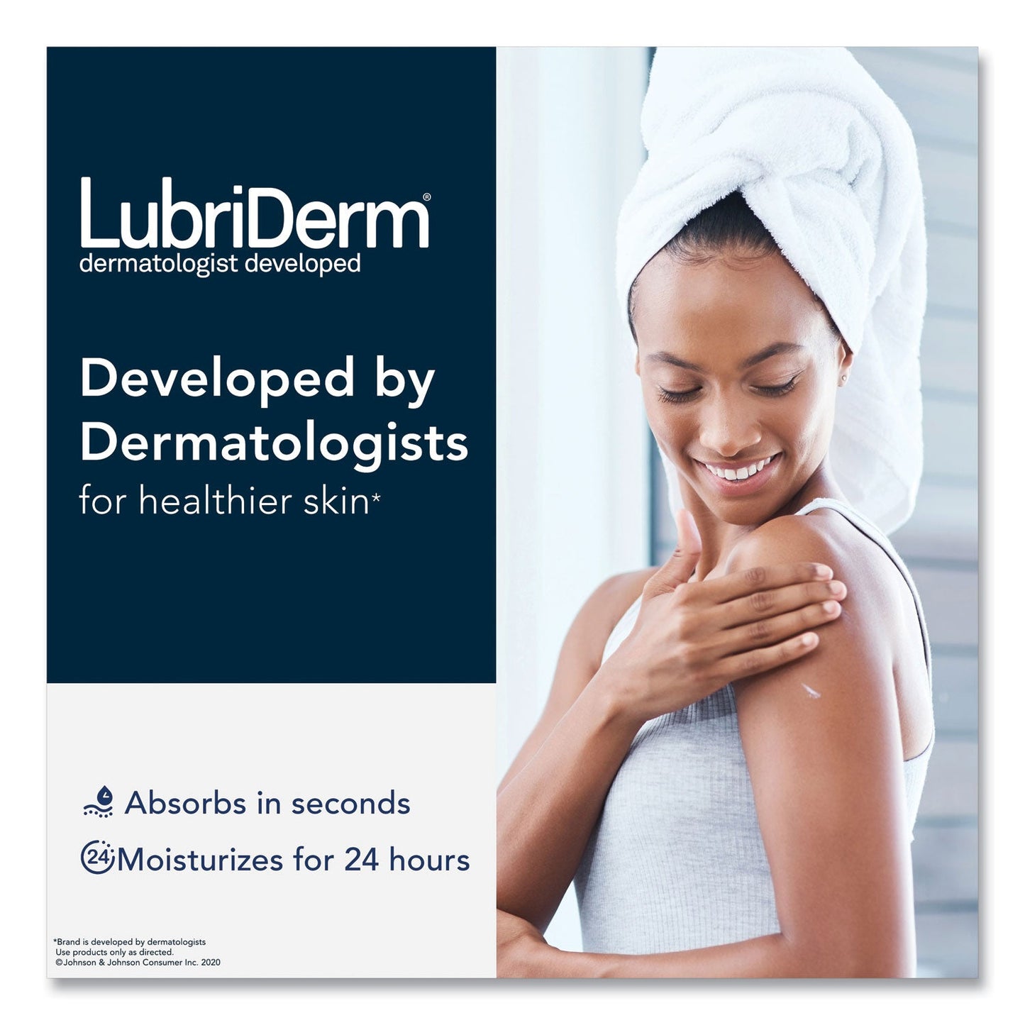 Lubriderm Advanced Therapy Moisturizing Hand/Body Lotion, 16 oz Pump Bottle, 12/Carton