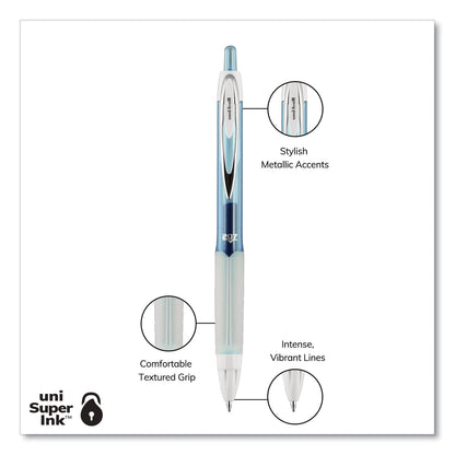 uniball Signo 207 Gel Pen, Retractable, Medium 0.7 mm, Assorted Ink and Barrel Colors, 8/Pack