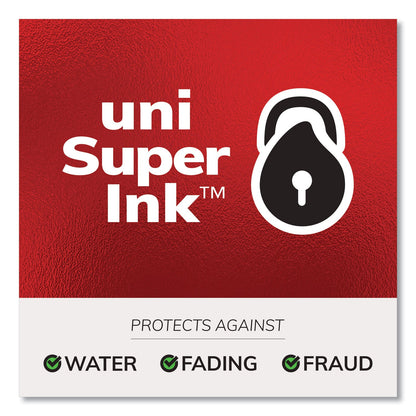 uniball Power Tank RT Ballpoint Pen, Retractable, Bold 1 mm, Blue Ink, Translucent Blue Barrel, Dozen