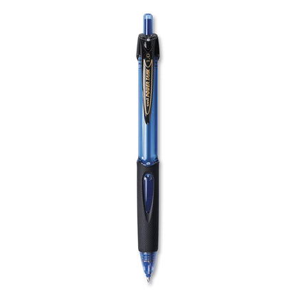 uniball Power Tank RT Ballpoint Pen, Retractable, Bold 1 mm, Blue Ink, Translucent Blue Barrel, Dozen