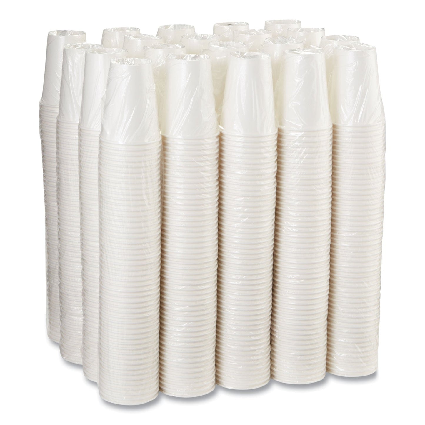 Dixie Paper Hot Cups, 12 oz, White, 50/Sleeve, 20 Sleeves/Carton