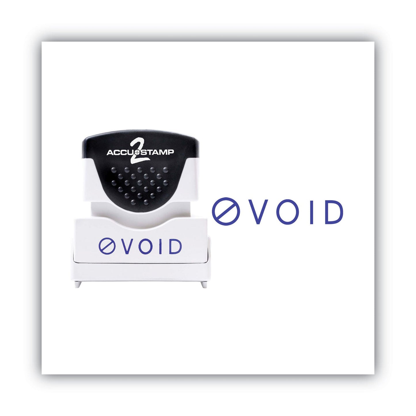 ACCUSTAMP2 Pre-Inked Shutter Stamp, Blue, VOID, 1.63 x 0.5