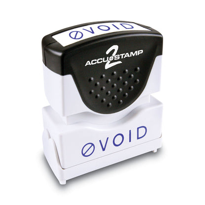 ACCUSTAMP2 Pre-Inked Shutter Stamp, Blue, VOID, 1.63 x 0.5