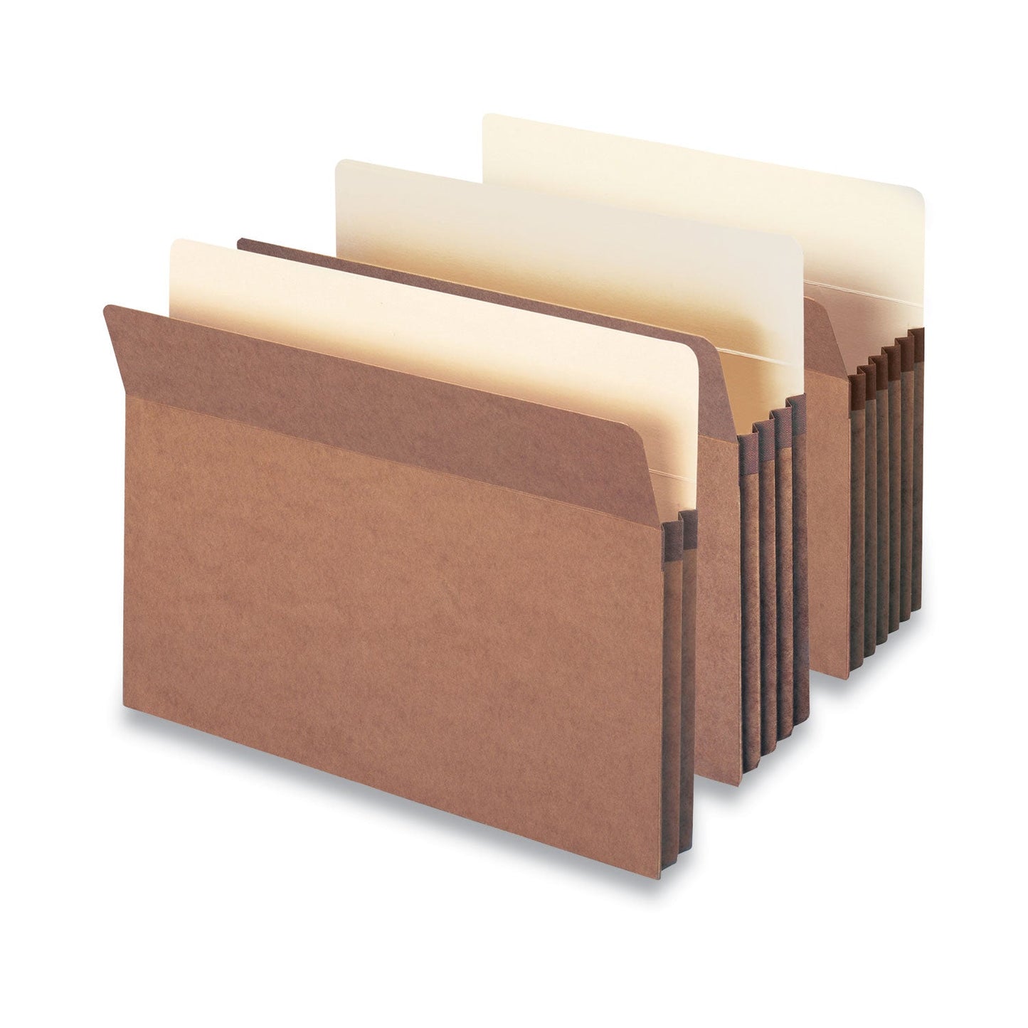 Smead Redrope Drop Front File Pockets, 1.75" Expansion, Letter Size, Redrope, 25/Box